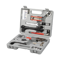 Kit d'outils de réparation de vélo multifonctionnel avec outil pliant 7 en 1 Kit d'outils d'entretien de vélo Durable avec boîte de 17 pièces