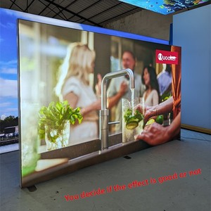 Boîte à lumière publicitaire grand écran sur pied en alliage d'aluminium avec film UV souple, pour centre commercial <span class=keywords><strong>immobilier</strong></span>, <span class=keywords><strong>fond</strong></span> de scène - Product Image 5