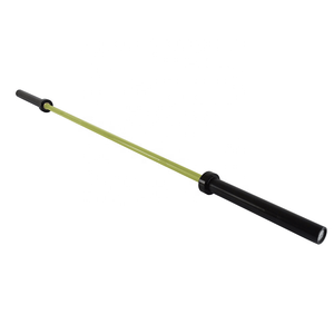TOPTONS Super March Vente en gros de haute qualité Logo personnalisé Acier à ressort haute résistance 15KG 20KG <span class=keywords><strong>Barre</strong></span> d'haltères colorées - Product Image 2