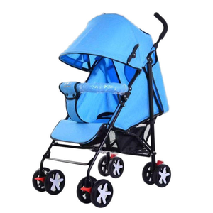Cochecito de bebé ligero y compacto con paraguas, ideal para viajar, con plegado compacto y reclinación multiposición. - Product Image 1