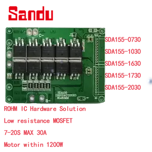 20s 72v 30a Bms para la batería de protección con equilibrada y staticproof