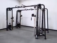Appareil de musculation multifonctionnel professionnel à câbles croisés, machine de gym avec double pile de poids, poulie réglable, équipement de force pour le corps entier en acier