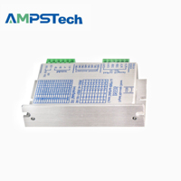 Driver Stepper AMPSTech DS535 Tahan Lama Mendukung 20-50VDC, dapat disesuaikan 0.3-3.5A, Komponen Umum untuk Otomasi Komersial NEMA17