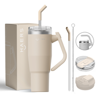 Gobelet isotherme portable de voyage en plein air de 40 OZ avec logo personnalisé, tasse à café pour gravure au laser
