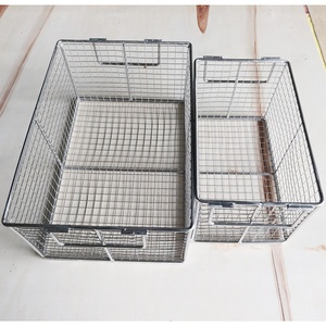 Tùy Chỉnh Đặc Biệt Dây Lưới Kim Loại Lưu Trữ Giỏ Thép Không Gỉ 304 Dây Giỏ Lưu Trữ Bán Buôn Kim Loại Lưới Giỏ - Product Image 1