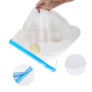 Huamaohengchun Lot de 6 sacs de congélation réutilisables de 1 gallon en PE, style classique, étanches, compatibles lave-vaisselle, sans BPA, pour le stockage des aliments - Product Image 2