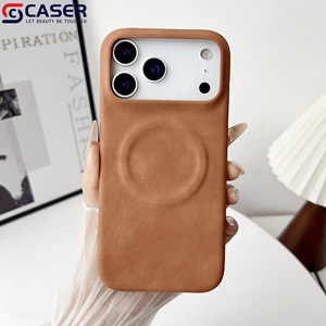 Tinh vi cảm thấy mới độc quyền kinh doanh bìa cho 15 16 Pro/pomax cao cấp da cừu vải từ trường hợp điện thoại cho iphone17pro - Product Image 6