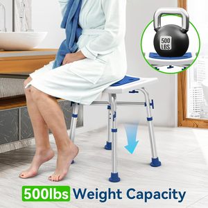 Chaise <span class=keywords><strong>de</strong></span> <span class=keywords><strong>douche</strong></span> robuste 500lb capacité <span class=keywords><strong>de</strong></span> poids banc réglable en hauteur siège rembourré <span class=keywords><strong>tabouret</strong></span> <span class=keywords><strong>de</strong></span> <span class=keywords><strong>douche</strong></span> personnes âgées handicapées - Product Image 3