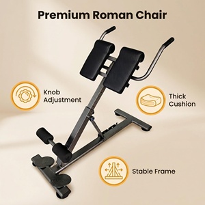 Banco de extensión de espalda ajustable y portátil para culturismo, máquina de hiperextensión para uso en gimnasio en casa, silla romana - Product Image 2