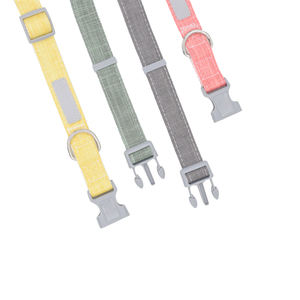 丈夫で丈夫な調節可能な柔らかい竹繊維麻綿なめらかな犬の鎖とハーネス - Product Image 2