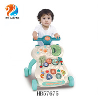 Haute qualité multifonctionnel infantile activité bébé marchette poussette assis à debout apprentissage marcheurs cadre en plastique bébé jouets cadeau