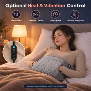 Manta Eléctrica con Bolsa de Trigo Calentada, Control de Vibración, Calor y Temporizador, Control Remoto para Uso en Cama y Hogar - Product Image 1