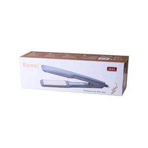 Professional Electric Custom Flat <strong>Hair</strong> Iron Kemei Km-2518 5 Speed Temperature Control <strong>Ceramic</strong> Natural <strong>Hair</strong> <strong>Straightener</strong> - Product Image 3