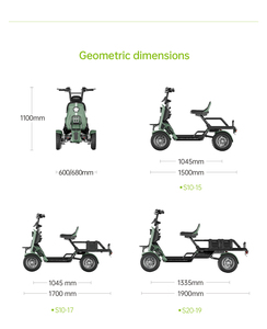 Scooter électrique de loisirs et de transport pour personnes âgées <span class=keywords><strong>S20</strong></span>-15 48V 500W avec pneus de 13 pouces, idéal pour les déplacements en extérieur et les sites touristiques - Product Image 3