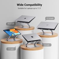 UGREEN Support d'ordinateur portable, support réglable pour ordinateur portable avec évent, support ergonomique pliable pour ordinateur portable