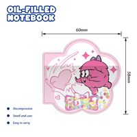 Mini-carnet PVC Strange Us Monster avec couverture à paillettes liquides, porte-clés, reliure cousue, cadeau |   Recruter des Agents Exclusifs Mondiaux
