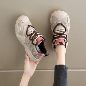 Women's <b>Shoes</b> Summer Mesh Solid Ugly-Cute Elevator Sneakers 2025 New Style Thick-Soled <b>Height</b>-<b>increasing</b> Breathable Trendy - Product Image 4