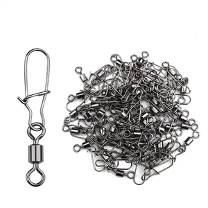 ตัวหมุนตกปลาแบบมีสแนปอย่างดี ตัวเชื่อมสแตนเลส ตะขอเกี่ยวตกปลาทะเล - Product Image 4