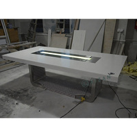 Table de réunion de petite taille pour bureau, salle de réunion, 10, 12 ou 14 places