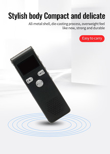 Enregistreur vocal d'étude de conférence transfrontalière Premium X18 Léger AI Smart HD Réduction du bruit Enregistreur activé par la voix <span class=keywords><strong>MP</strong></span> - Product Image 3