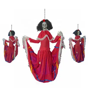 할로윈 및 죽음의 날 장식 애니메이션 매달려 여성 유령 스커트 할로윈 소품 마당 유령의 집 파티 장식