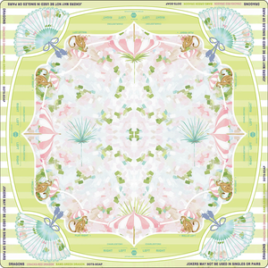 Tapete de Mahjong Moderno y Lujoso con Diseño Tropical de Palmeras y Océano, de Terciopelo, Antideslizante, Duradero, Ecológico, para 4 Jugadores, con Logotipo Personalizado - Product Image 2