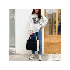 Bolso Tote Cuadrado para Mujer, Tamaño Mediano, Color Sólido, Correa de Cadena, Forro de Lona, Ideal para Fiestas - Product Image 3