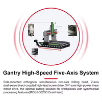 Conjunto de mecanizado CNC de tipo pórtico de alta precisión de 5 ejes para control individual, para torneado de piezas metálicas de latón, acero inoxidable y aluminio