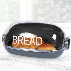 Large Modern Food Storage Contain Food Grade Material Clear Plastic Bread Bin Unique Bread Box