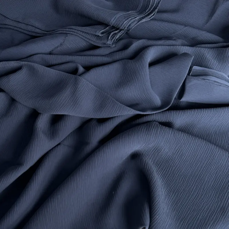 Penjualan terlaris 16MM kain sutra Crepe bahan Chiffon sutra Crepe kain kerut untuk pakaian kain Georgette Italia
