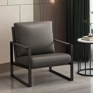 Canapé <span class=keywords><strong>Chesterfield</strong></span> moderne en <span class=keywords><strong>cuir</strong></span> PU et cadre métallique, une place, confortable, durable, facile à assembler - Product Image 6