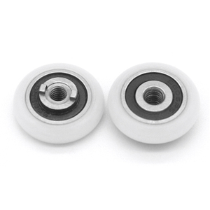 Roue <span class=keywords><strong>de</strong></span> <span class=keywords><strong>porte</strong></span> <span class=keywords><strong>de</strong></span> <span class=keywords><strong>douche</strong></span> en acier inoxydable 420, vis POM M6, poulie en plastique, 4x19x7.1mm, livraison gratuite - Product Image 5