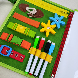 Giáo Dục Mới unisex cảm thấy bận rộn Hội Đồng Quản trị cho trẻ em Toddler học tập cuốn sách cho <span class=keywords><strong>2</strong></span> tuổi trong Tây Ban Nha bán mới - Product Image 4