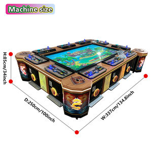 Borne de jeu d'arcade QIQU 100 pouces pour 8-10 joueurs, avec écran supérieur 32 pouces, fonction Ocean King 3 4, machine de jeu de pêche à monnayeur - Product Image 2