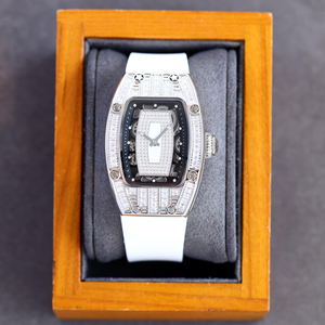 Luxury <strong>Watches</strong> for <strong>Women</strong> 007 Metal Full Diamond Tonneau <strong>Skeleton</strong> Waterproof Automatic Bracelet <strong>Watch</strong> Moissanite diamond <strong>Watch</strong> - Product Image 1