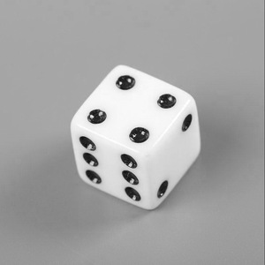Dés carrés en acrylique blanc de 16 mm pour jeux de société et accessoires de Mahjong – Approvisionnement transfrontalier - Product Image 1