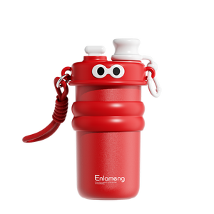 Bouteille d'eau en silicone de qualité alimentaire avec paille pour l'été Design portable à la mode Multifonctionnel pour les enfants sans danger pour l'alimentation - Product Image 1