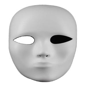 Máscara de cara de pulpa de papel para ojos, máscara de fiesta divertida para fiesta de graduación, Carnaval, vacaciones, mascarada, disfraz de dibujos animados, Cosplay, Halloween, artesanía DIY - Product Image 1