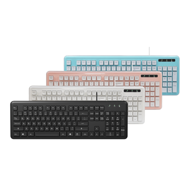Professional OEM Manufacturer Offer Best Price Standard 104 Keys Membrane Wired Usb Keyboard with Nice Typing for Office Usage