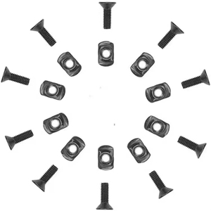 Custom High-Strength Alloy Steel Anti-Loose Screw & Nut Kit for Outdoor Gear Flashlight Adapter Black Oxide Finish - Product Image 3