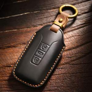 เคสกุญแจวินเทจใหม่ เหมาะสำหรับรถโฟล์คสวาเกน ทูอาเร็กใหม่ หนังแท้เย็บมือ พร้อมหัวเข็มขัด - Product Image 1