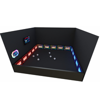 Simulateur de football interactif AR compact, système d'entraînement au football intelligent commercial pour zone de jeux en centre commercial