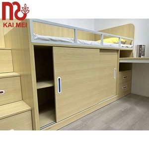 Letti in Legno Naturale <span class=keywords><strong>Letto</strong></span> a <span class=keywords><strong>Soppalco</strong></span> <span class=keywords><strong>Matrimoniale</strong></span> in Metallo per Dormitorio <span class=keywords><strong>con</strong></span> Scrivania per Computer - Product Image 6