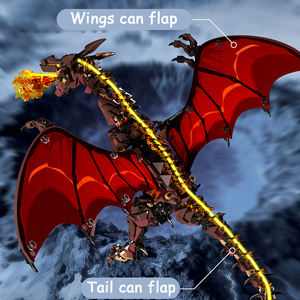 MJI 13102 Dragón Mecánico que Escupe Fuego, 1277+ Piezas, Juego de Bloques de Construcción Creativos, Figura de Acción, Juguete Educativo para Niños, Regalo - Product Image 5