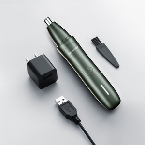 LILIPRO LI-889 <span class=keywords><strong>Tondeuse</strong></span> électrique pour le <span class=keywords><strong>nez</strong></span> <span class=keywords><strong>et</strong></span> les <span class=keywords><strong>oreilles</strong></span> en acier inoxydable avec lame remplaçable rechargeable humide/sec facile à nettoyer 9000 tr/min - Product Image 5