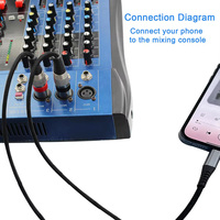Kabel Audio USB C ke Dual XLR Male Nylon Braided Berbagai Panjang 1M 2M 3M untuk Ponsel Speaker Amplifier Monitor