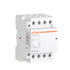 ETEK EKMF 2P 4P 63A 2NO 2NC 2NO+2NC Coil 24VAC 110VAC 230VAC Modular Contactor with TUV CB test report CE Approval