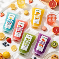 Pochette réutilisable personnalisée avec bec verseur pour jus, purée de fruits, liquides et emballages alimentaires