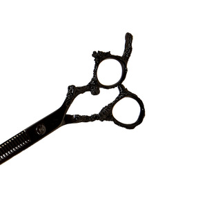 Tijeras de peluquería Black Dragon Texture de 6 pulgadas, de acero inoxidable, para cortar el cabello, para salón o uso doméstico, herramientas para recortar flequillos. - Product Image 3