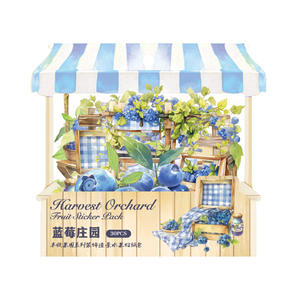 30 autocollants par paquet Harvest Orchard Series Décoratif Aménagement Paysager Fruit Matériel Thème 6 modèles - Product Image 5